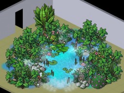 如何利用托举哥制作花园喷泉（动图）