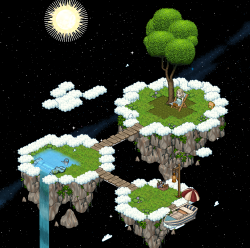 [种树小游戏] 空中花园色彩搭配超级小清新，种树游戏也很有趣，空中小岛建造新颖非常